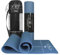A.M.C. Tappetino Yoga in TPE Ecologioco con Doppio Strato Antiscivolo Alta Densità Materassino Tappeto Allenamento Fitness Aerobica Palestra Ginnastica Dimensione 180 x 61 cm con Custodia