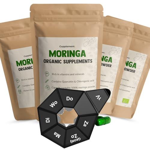 Cupplement Moringa Kapseln 500 mg Bio Kombideal 240 Capsules - Oleifera – Resistenz