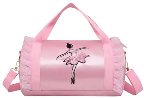 Griechische Sagen Taschen Süße Ballett-Tanztasche für Kinder, Tutu-Kleid, Tanztasche, personalisierte Tasche für Mädchen, Ballerina-Reisetasche Handy Taschen Hülle (Pink, One Size)