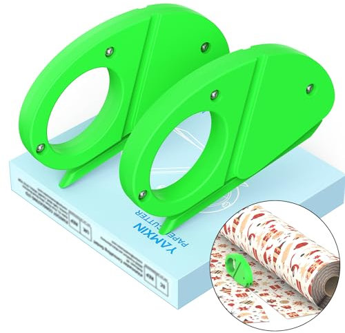 YAMXIN Lot de 2 coupe-papiers pour cadeaux, coupe-papiers pour emballage, outil de coupe efficace pour papier, film et papier Cadeau