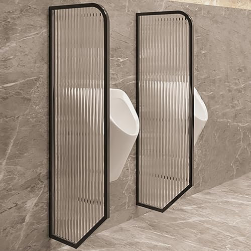 Urinal-Trennwand, WC-Trennwand mit Urinalschirm, Urinalschirm, Urinal-Trennwand, Trennwand für die Raumtrennung mit Wandverlängerung