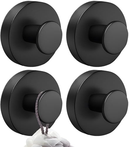 YAOZUP Ganchos Ventosa de Succión, 4 PCS Colgador Toallas, Gancho Ventosa para Toallas, Pared Sin Taladro Gancho de Pared, Toallero con Ventos, Colgador Ventosa Baño, Gancho Ventosa para Baño Cocina