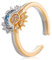 KOLZEMV 2 Stück ringeRing Set Sonne ringe Und Der Mond Freundschaftsringe Gold Ringe freundschaftsringe mit Cubic Zirconia Silber Verstellbar Offene Promise Matching Rings Für Damen Frauen