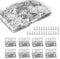 Small Hinges for Wood 50pcs Mini Dolls House Door Hinges Little Tiny Jewellery Box Butt Hinge Connectors with Screws for Crafts