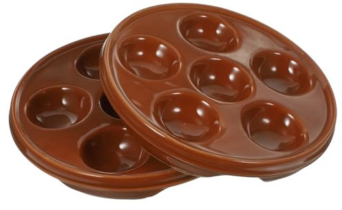 Cabilock Plato Para Hornear Con Forma De Caracol Plato Redondo De Cerámica Para Servir Agarre Cómodo Ideal Para Vajillas Y Utensilios De Cocina