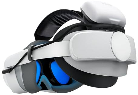 BOBOVR Correa de batería P4U compatible con PICO 4 Ultra y Ultra Enterprise, batería extendida de 10000 mAh para una experiencia de realidad virtual mejorada, diseño ligero y ergonómico para sesiones