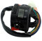 HEIBTENY Interruptor controlador para manillar de motocicleta para luces adelantadas/faros/luces de alto y bajo/intermitentes/bocinas, tamaño del orificio de montaje de 22 mm
