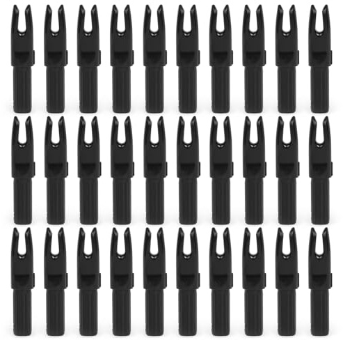Pack of 30 Arrow Nocks Replacement Nocks for Archery ID6.2 mm/0.244 Inch Inserts Made of Plastic Replacement Nocks for Archery Hunting