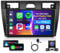 4G 64G VECHTEL 9Autoradio Bluetooth per Ford Fiesta Mk5 2002-2008 Carplay Android Auto,DSP EQ,1280 * 720,Wifi GPS Navi,Mirror link,RDS/FM Radio 2 din con Retrocamera AHD