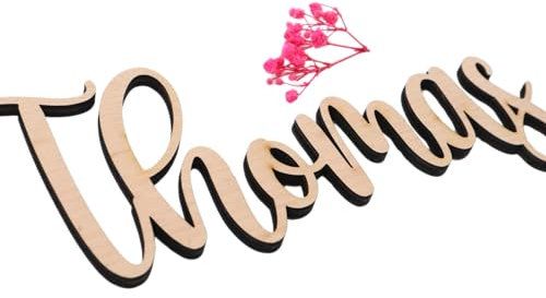 Namen Schriftzug personalisiert aus Holz, Individueller Schriftzug aus Ahorn, Namensschild, Türschild, Geschenkidee, Geschenk, Kinderzimmer, Name, Wanddeko