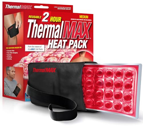 ThermalMAX Wärmepackung, wiederverwendbar, 2 Stunden Wärmetherapie für Nacken, Rücken und mehr, von CryoMAX