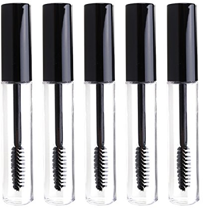 FRCOLOR 5stücke Leere Mascara Flasche Schwarzer Deckel Wimperntusche Tube Mascara Schwarz Wimperntusche Flasche Behälter Leer Wimperncreme-flasche Leere Wimpernflasche Tube Wimpernbürsten-