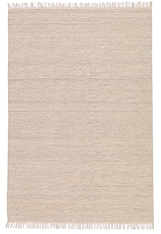 RugVista, Melange, Teppich, 200 x 300 cm, Rechteckiger, Moderner Kelim Teppich, Wolle, Sand, Beige