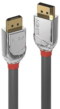 LINDY 36301 Kabel, Displayport Stecker auf Stecker Chrom
