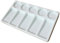 Ultnice Palette de peinture aquarelle rectangulaire en céramique 10 emplacements anti-fuite