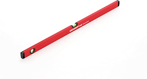 GEDORE red Wasserwaage, 1000 mm lang, mit Vertikal- und Horizontal-Libelle, Messgenauigkeit +/- 0,5 mm/m, R94100087
