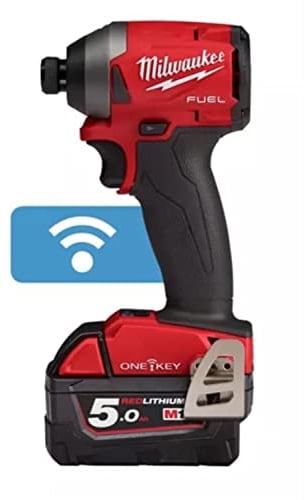 Milwaukee Akum. suktuvas-gręžtuvas M18 ONEID2-502X 18V 2x5.0 Ah