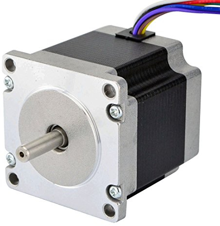 STEPPERONLINE Doppelwelle Nema 23 Uni/Bipolar 1.8deg 1.26Nm 3A 57x56mm 8 Drähte für 3D Drucker,CNC Fräsmaschine Fräser
