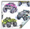Muralo Tapete Für Kinder - Bunte Autos Monster Truck Aquarell Vlies Kind modisch Zeichentrickfilm - 597572093