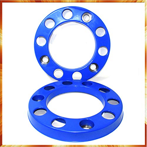 Easy Link 2 x Radbolzenabdeckung 22,5 Plastik Blau Radkappen Radzierblenden LKW