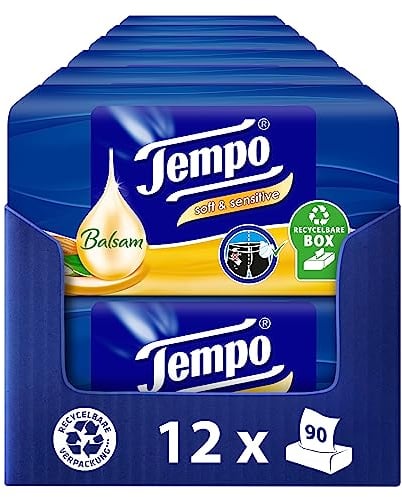 Tempo Confezione da 12 fazzoletti morbidi & sensitive