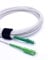 Elfcam® - 0,5m LWL Glasfaser-Kabel Simplex LC/APC zu SC/APC Stecker, 9/125μm OS2 Patchkabel LSZH, FTTH Lichtwellenleiter, Weiß (0,5M)