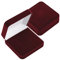 EYS JEWELRY Schmuck-Etui für Ring Ohrringe Kette Anhänger Samt bordeaux-rot Ring-Box Ohrhänger Schachtel Halskette Schatulle Geschenk-Verpackung