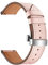 Lederarmband für Samsung Galaxy Watch 3 45mm/Galaxy Watch 46mm/Gear S3 Frontier Classic, Armband für Huawei Watch 2 Classic/3/3 pro/GT/2/3, 22mm Sport Armband für Damen Herren, Silberknopf Rosa