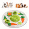 Hileyu Meerschweinchen Futtersuche Futtermatte Schnüffelmatte Kaninchen Spielzeug Langeweile Brecher Polarfleece Schnüffel Unterlage Futtermatte für Kaninchen Hasen Meerschweinchen Welpen Frettchen