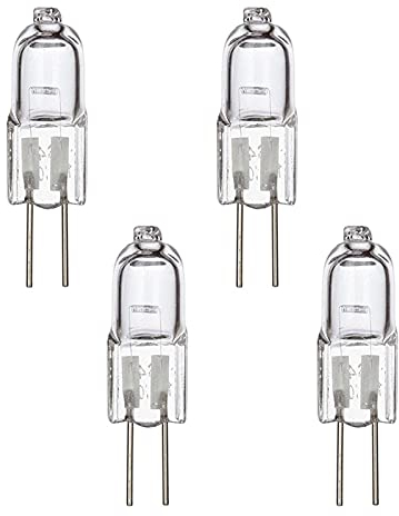 Anloximt Bombillas Halógenas G4, 20W 12V G4 Bombilla Regulable, 280LM Blanco Cálido 2600K 2 Pines para Campana Extractora, Horno, Lámparas Mesa