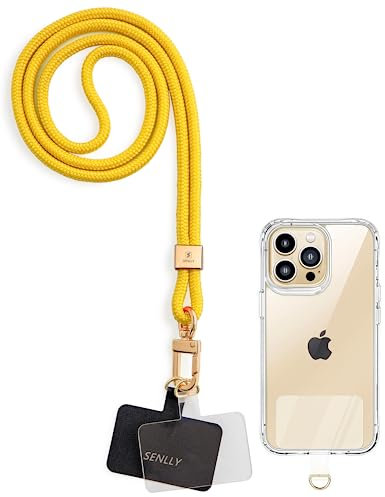 SENLLY Universal Handykette mit Ultradünne Patch, Originellem Minimalistisch Design Handy Hals Umhängeband