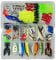 120PCS Fishing Lures Accessories Set, Mixed Tackle Floating Fishing Lures Hook Fishing Accessories Kit Set with Storage Box, Metal Fishing Lures Spinner Baits Fish Treble Hooks Tackle