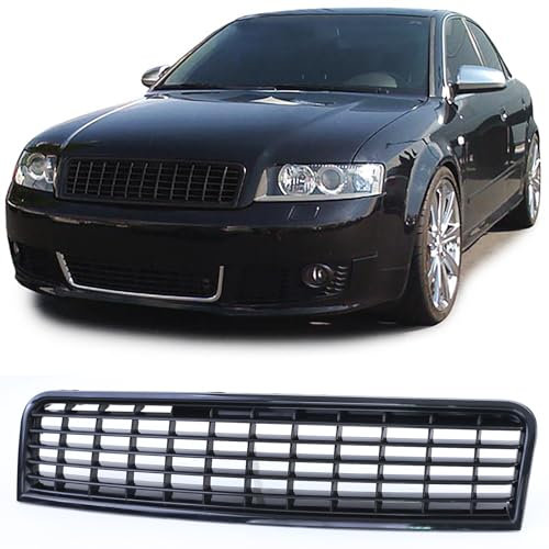 Kühlergrill Grill ohne Emblem Schwarz für Audi A4 B6 8E Limousine Avant 00-04