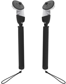 VR Handles Attachment for Meta Quest 3,VR Controller Extension Grips Accessories Long Sticks Arms Extender for Playing Beat Saber Gorilla Tag Long Arms