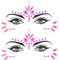 Meerjungfrau Gesicht Edelsteine Stick Juwelen für Frauen Festival, Karneval, Party, EDC, Halloween Cosplay Kostüm, Gesicht Makeup Glitzersteine Edelsteine(Rosa)