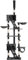 PawHut 240-260cm Floor to Ceiling Cat Tree with Scratching Posts - Dark Grey