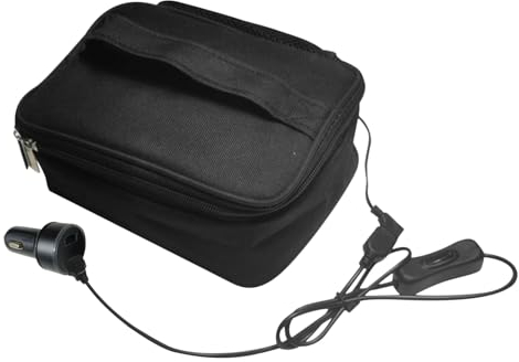Calentador De Alimentos USB, Lonchera con Calefacción Aislada 2 En 1, Bolsas De Almuerzo con Calefacción De Tela Oxford Impermeable, Lonchera Eléctrica, Bolsa para Calentar Alimentos para Adultos Que