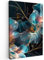 MuchoWow© Wandbilder Groß 80x120 cm XXL Schlafzimmer Home Deko Wohnung Bild Wohnzimmer Fotoleinwand Wand Bilder Leinwand Wall Decor Blumen - Schwarz - Licht - Flora