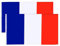 SULOLI 2pcs Drapeau France-150x90 cm Drapeau de la France avec 2 Oeillets Métalliques Bannière Français Tricolore pour Fête Nationale