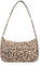 ZXYLX 1 Handtasche, Damenhandtasche, modische, lässige kleine Handtasche, karierte Clutch, einfarbige Umhängetasche, Umhängetasche mit Reißverschluss, Achseltasche (Leopardenmuster)