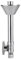 HeSun Pex gerades Absperrventil mit 12,7 cm Kupfer-Schweißschlauch-Verlängerung, 1,27 cm Schweiß x 0,95 cm Außendurchmesser, gerader Stopp mit 1/4-Zoll-Drehung, Absperrventil für Badezimmer, 1 Stück
