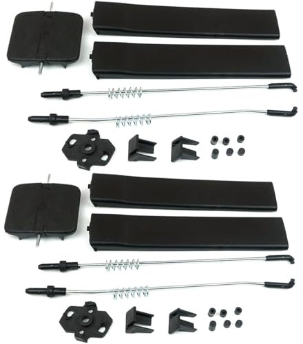 Twowinds - Manilla Ventanilla Corredera 7H0847781B Compatible con VW T5 Transporter Caravelle Multivan (2003-2015) T6 (a partir de 2015) - Izquierdo y Derecho - Tirador Ventana Deslizante (set de 2)