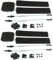 Twowinds - Manilla Ventanilla Corredera 7H0847781B Compatible con VW T5 Transporter Caravelle Multivan (2003-2015) T6 (a partir de 2015) - Izquierdo y Derecho - Tirador Ventana Deslizante (set de 2)