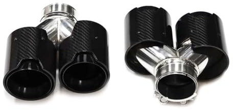 DEBAO Endstuck Auspuff für BMW F10 F11 535d 535i 640i 640d Up to G30 G31, Auspuffblenden Edelstahl Auto Endstück Endschalldämpfer Spitze Endrohrblende,A