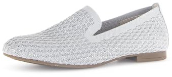 Gabor Damen Slipper, Frauen Slip On,schluepfschuhe,Loafer,Slip-ons,Freizeitschuhe,modisch,Mokassins,Halbschuhe,grau (Glitter),39 EU / 6 UK