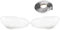 LST 2x Scheinwerferglas Streuscheibe Halogen Xenon links rechts Set kompatibel mit VW Golf VI 6 Variant Cabrio Limousine 5K1 AJ5 517 2008-2013