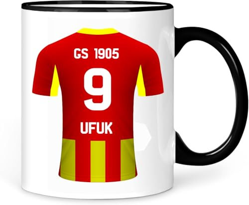 GS 1905 Tasse Kaffeetasse Kahve Cay Bardagi Bardak Hediye isimli Schwarz