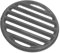 BEBEMOKO Eisen-Grillrost für Grill und Kamin, hohe Hitze, Holzkohlegrillzubehör, 22 cm Durchmesser, Ersatzteil für Outdoor-Grills und Feuerstellen