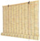 Bambusrollo, Bambus Rollo, Bambus Raffrollo, Rollos aus natürlichem Bambus, Sonnenschutz und Atmungsaktiv Rollo, Für Den Innen- Und Außenbereich-Primäre Schwarze Linie-80x100cm(Breite x Höhe)