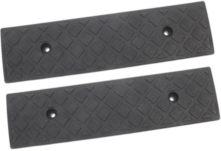 MUCKLILY Rampa Plastica Portatile Antiscivolo Per Auto E Carrozzine 2 Pezzi Multifunzione Per Rampe Gradini Interni Ed Esterni Sicurezza E Comfort Per Passaggi E Marciapiedi